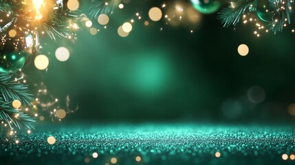 Sparkling holiday celebration winter wonderland digital artwork festive atmosphere close-up view joyful spirit of christmas