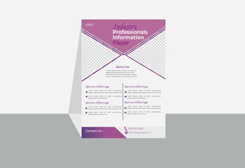 Creative construction flyer template