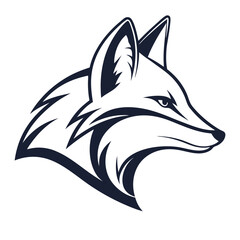 fox head logo vector template business logo concept