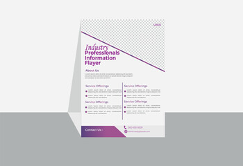 Creative construction flyer template