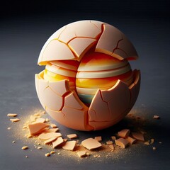 golden ball on the beach