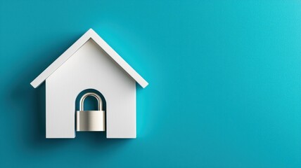 Home security measures protecting your property with locks modern design minimalist style indoor safety concept