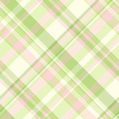 Elegant pastel plaid pattern in soft pink and green hues.  Perfect for backgrounds, textile designs, or springthemed projects.