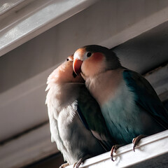 a pair of parrots