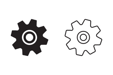 set of gear wheels icon vector illustration on white background