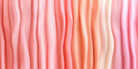 Flowing textures abstract waves of pink and cream colors digital art soft tones artistic perspective