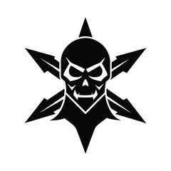 Skull Silhouette vector.