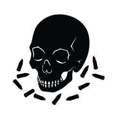 Skull Silhouette vector.