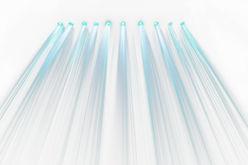 Eight light beams illuminate Transparentness.