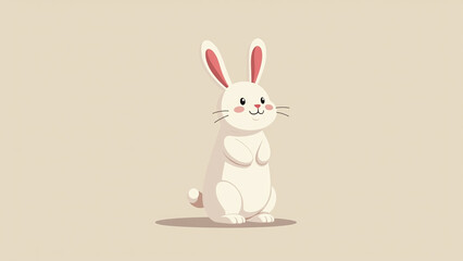 rabbit stands back legs quite humorously