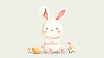 adorable cartoon bunny design easter decorations featuring cute little rabbit pastel