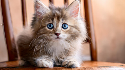 かわいい子猫、コピースペース