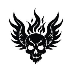 Skull Silhouette vector.