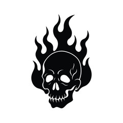 Skull Silhouette vector.