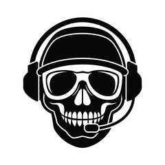 Skull Silhouette vector.