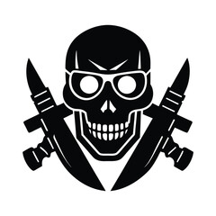 Skull Silhouette vector.