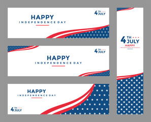 independence day banner design template