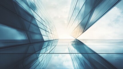 Modern architectural glass curtain wall