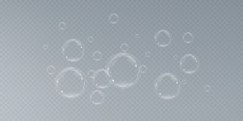 Rainbow Reflections: Realistic Soap Bubbles Collection.