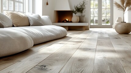 White Parquet Board Background