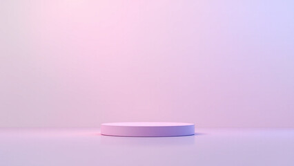 Luxury Product Showcase Vibrant Neon Soft Pastel Gradient Background in Pink and Blue Tones with Smooth Blur Effect