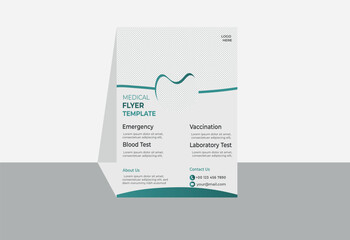Creative vector medical flyer template