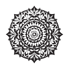 Floral mandala vector art ornament henna decorative
