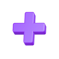 Obraz premium plus icon 3d blue color medical symbol