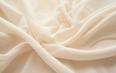 Obraz premium A close-up of a fabric in a soft beige color with a subtle abstract pattern