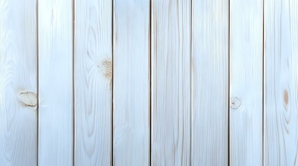 Obraz premium Whitewashed wooden planks background with natural grain texture and knots. Rustic vertical boards create minimalist surface for product photography.