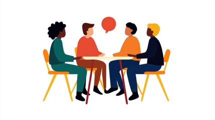 Enhancing team collaboration virtual meeting flat design digital environment teleworking concept