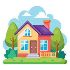 cartoon house vector