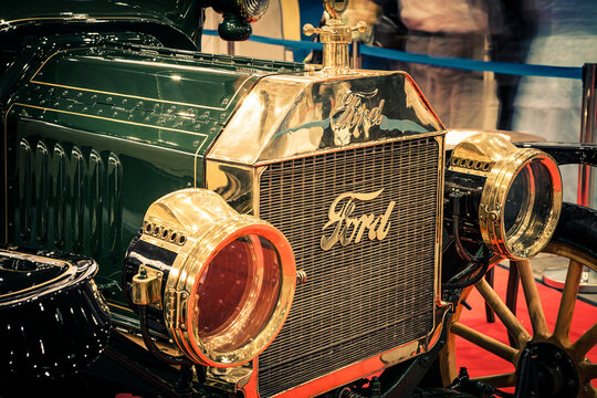 The Ford Model T is an automobile that was produced by the Ford Motor Company from October 1, 1908, to May 26, 1927.