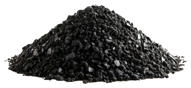 PNG Pile of black sand coal anthracite industrial.