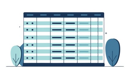 Tabular dataset formatted for machine learning training symbolizing structured data analysis