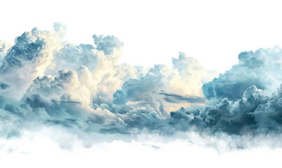 Fototapeta premium PNG Cloud borders clouds sky illustration.