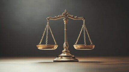 The scale representing judicial fairness