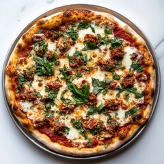 pizza isolated on white background