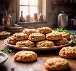 ANZAC biscuits with a golden, crunchy texture 2