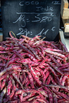 Haricots Coco rouges.