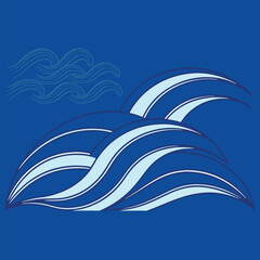 Obraz premium Modern Abstract Wave Vector Background – Perfect for Brochures & Designs