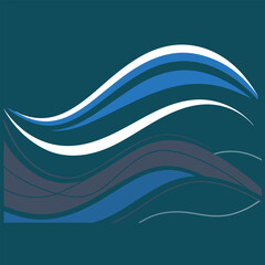  Modern Abstract Wave Vector Background &ndash; Perfect for Brochures & Designs