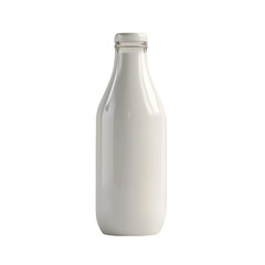 Glass bottle of milk on black background dairy product beverage healthy food drink white color refreshment