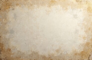 Beige wall background with weathered worn splotches. Subtle gold accents, patches of white, rustic vintage themes, plain light backdrop. Abstract stains, spots, smudge flecks texture for presentation