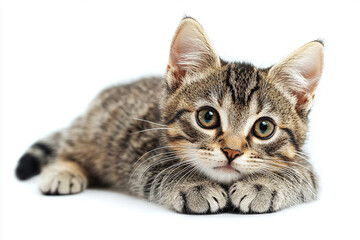 Fototapeta premium british cat isolated on white