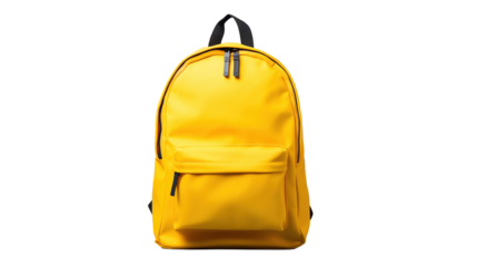 Isolated Yellow Backpack