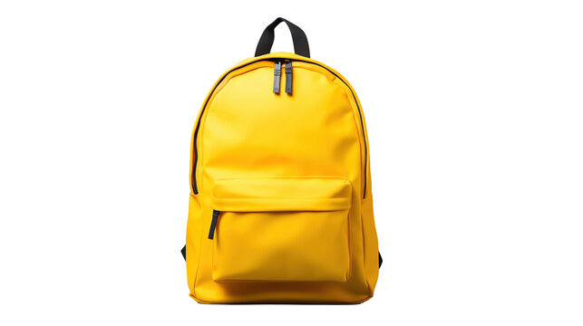 Isolated Yellow Backpack