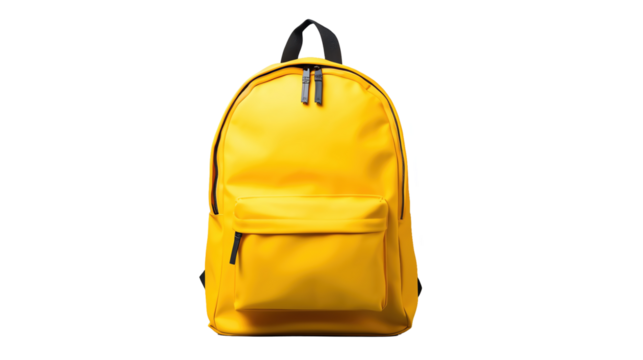 Isolated Yellow Backpack