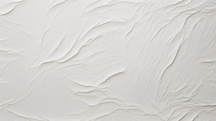 Dynamic crumpled white surface texture in minimalist style for modern backgrounds