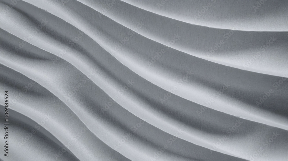 Poster abstract grey ribbed paper texture with wavy pattern design for artistic backgrounds